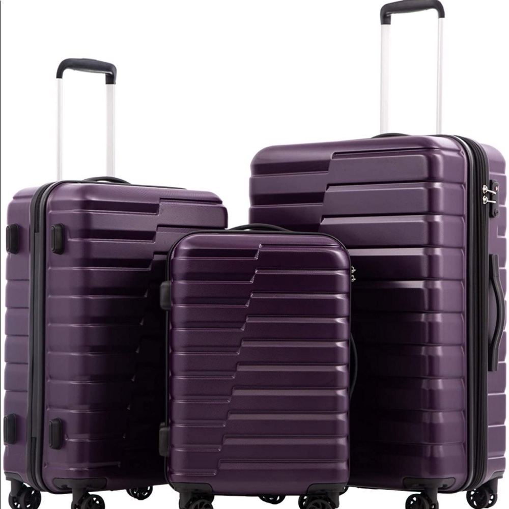 COOLIFE 3 piece luggage set. Almost brand new.